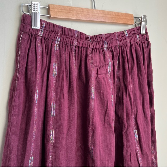 RARE ace & jig cotton skirt with iridescent rainbow stripe - incense fabric - Picture 13 of 15